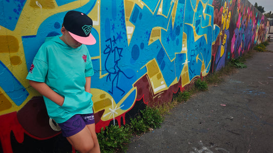 Mint Graffiti Hoodie