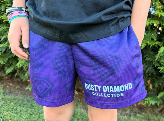 Purple Drip Shorts